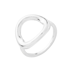 Anel Círculo Vazado Prata