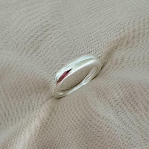 Anel Liso Clássico Prata