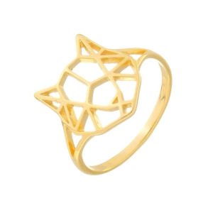 Anel Pet Geométrico Ouro
