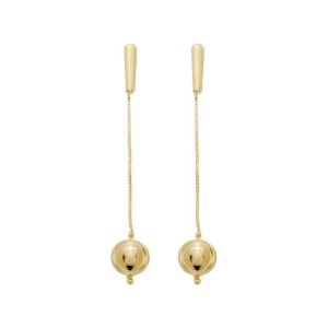 Brinco Esfera Pendulo Ouro