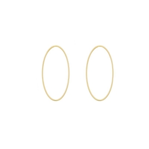 Brinco Vazado Oval Ouro