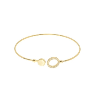 Bracelete Círculo Brilhante Ouro
