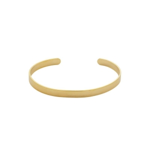 Bracelete Maleável Liso Aberto Ouro