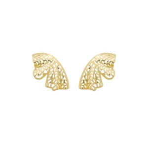 Brinco Floral Oegânico Ouro