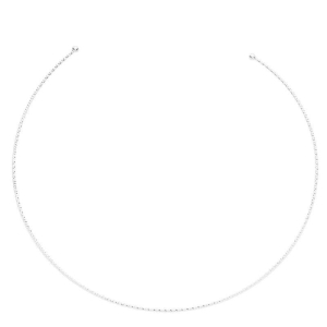 Colar Aro Choker Texturizado Prata