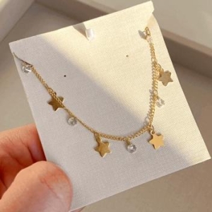 Colar Constelação e Brilhos Ouro