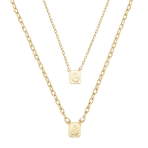 Colar Escapulário Jesus Masculino Ouro