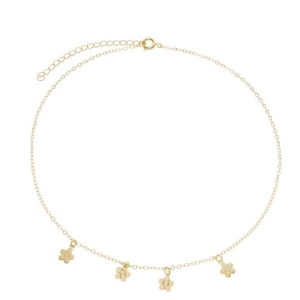 Colar Infantil Mini Florzinhas Ouro