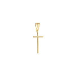 Pingente Cruz Lisa Masculina Ouro