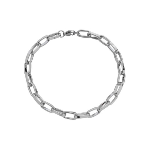 Pulseira Malha Estilo Cartier Grossa Masculino Aço