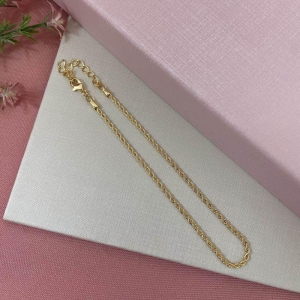 Tornozeleira Cordão Baiano Ouro