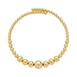 Bracelete Maleável Esferas Ouro