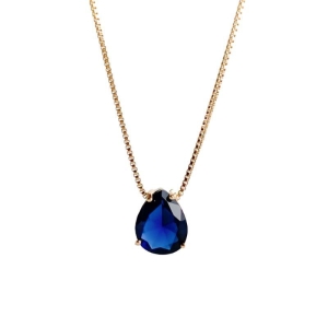 Gota Azul Marinho Clássica Ouro