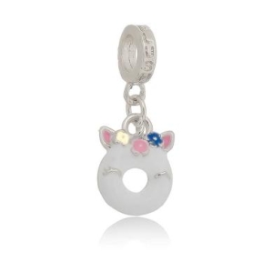 Berloque Donuts Unicórnio Prata Plush