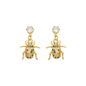 Brinco Inseto Colors Ouro