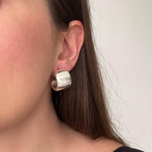 Brinco Argola Abs Larga Prata