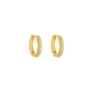 Brinco Argola Cravejada G Ouro