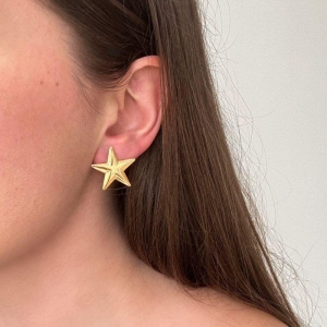 Brinco Estrela Radiante Ouro