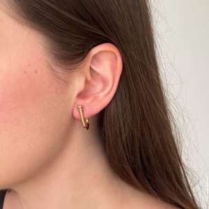 Brinco Prego Anzol Ouro