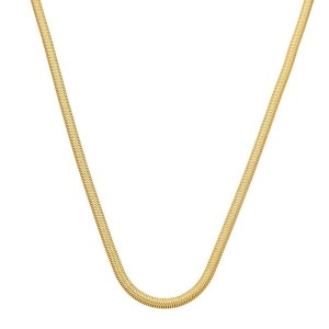 Colar Lacraia 3mm Clássica Ouro