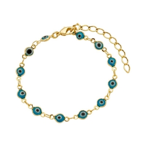 Pulseira Mini Olho Grego Ouro