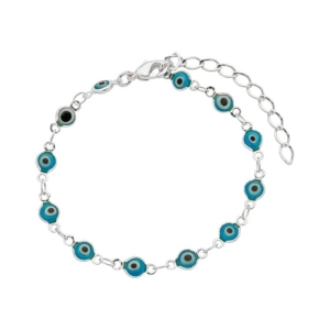 Pulseira Mini Olho Grego Prata