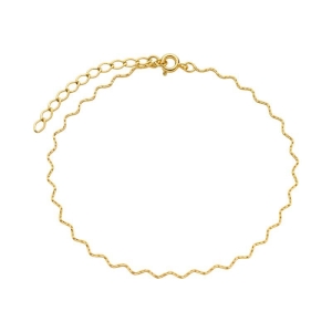 Tornozeleira Zigzag Ouro
