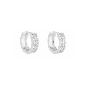 Brinco Argola Multicravejada G Prata