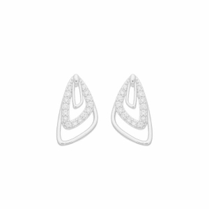 Brinco Forma Orgânica Clássico Prata