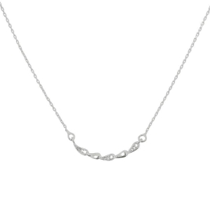 Colar Gotas Curvadas Prata