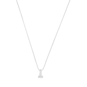 Colar Trio de Zircônias Prata