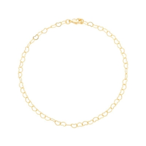 Tornozeleira Elos Corações Ouro