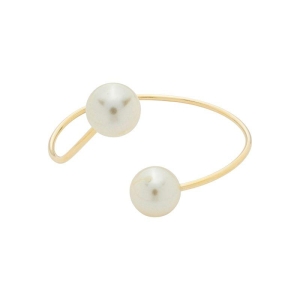 Bracelete Dupla Pérola Ouro