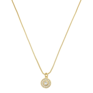 Colar Círculo Cravejado Ouro
