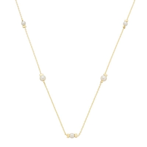 Colar Esferas Pérolas Ouro