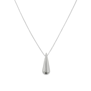 Colar Gota Alongada Prata