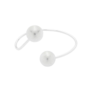 Bracelete Dupla Pérola Prata