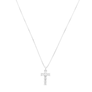 Colar Cruz Elegance Prata