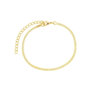 Pulseira Fita Fina Laminada Ouro