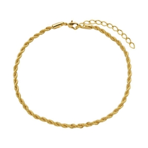 Tornozeleira Cordão Baiano 2,5mm Ouro