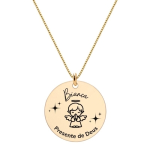 Colar Anjo Ouro