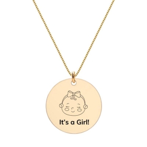 Colar Revelação Menina Ouro