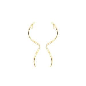 Brinco Curvilínio Liso Ouro