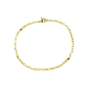 Pulseira Corrente Elo Retangular Ouro