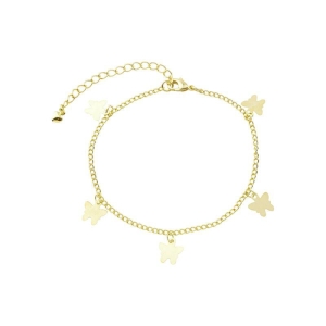 Pulseira Mini Borboletas Ouro