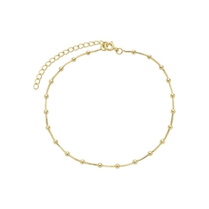 Tornozeleira Mini Bolinhas Ouro
