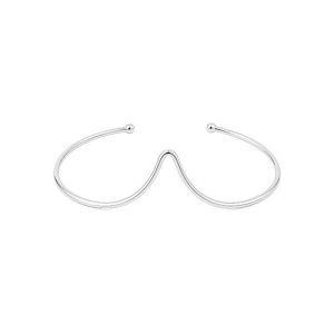 Bracelete Curva Aberto Prata