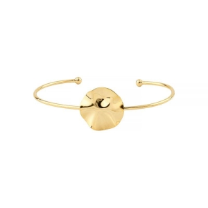 Bracelete Medalha Orgânica Ouro