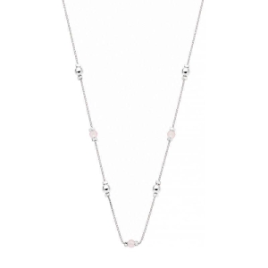 Colar Choker Esferas Rose Prata