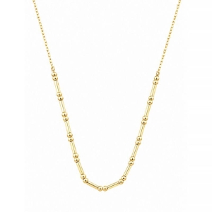 Colar Choker Tubo Minimalista Ouro